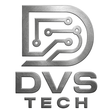 a logo for dvs tech