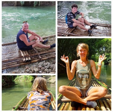 thailand khao lak bamboo rafting