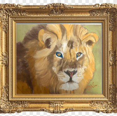 PastelPaintingMaleLion