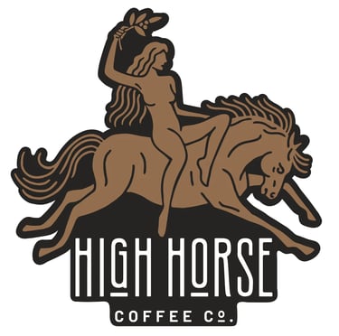 Logo for High Horse Coffee Company in Edmonton.