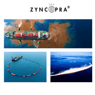 Marine oil spill recovery system equipment.