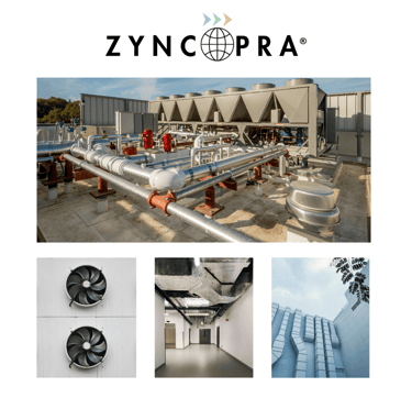 The invisible role of HVAC systems in daily life: comfort in hotels, factories and hospitals.