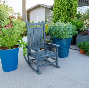oversized outdoor rocking chair all weather resistant