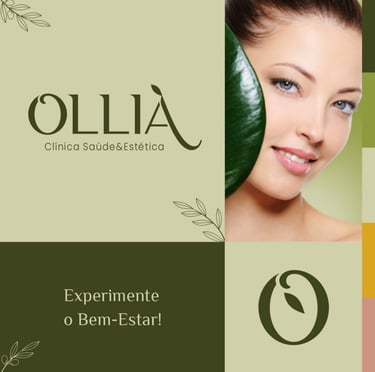 Identidade visual da OlliÀ Clínica de Saúde&Estética - Priscila Kato Design