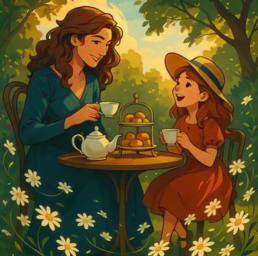 Antigone's mental image of Maeve and her mother.