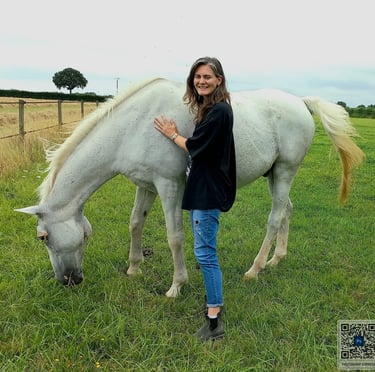 couple cavalier cheval retraite pre