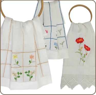 toallas decorativas bordadas a mano