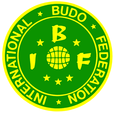 Official International Budo Federation IBF logo featuring green and yellow martial arts emblem.