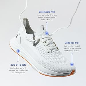 FOOTWEAR Adapt Runners barefoot minimalist shoes for women and men with wide toe box, zero drop sole