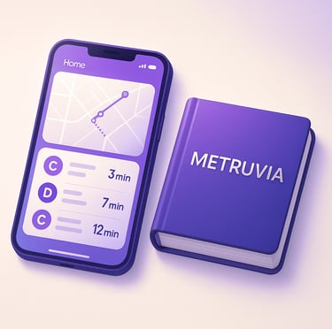 A photo of the Metruvia App and Metruvia Meaning.