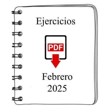 Portada de cuaderno con ejercicios gratuitos de estimulación cognitiva en PDF – Febrero 2025. Descar