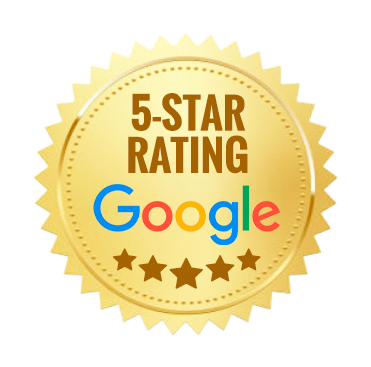 gold badge for google 5 star reviews