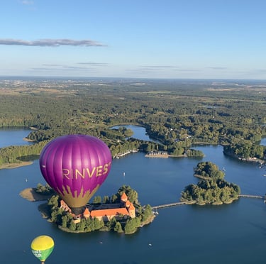 hot air balloon flight vilnius or trakai