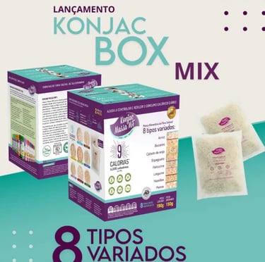 Massa Konjac MF em embalagem de 200g, opção saudável para substituir massas tradicionais.