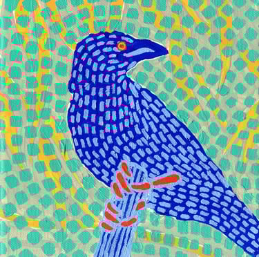 a bird sitting on a branch of a tree