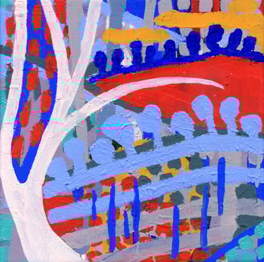 a painting of a tree