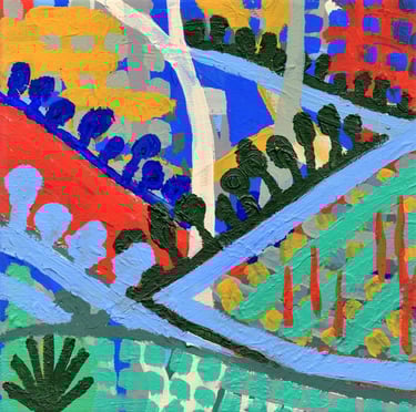 a painting of a landscape