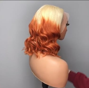 Ombre human hair bob wigs