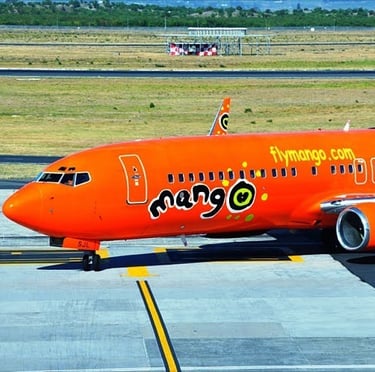 a large jetliner sitting on a runway