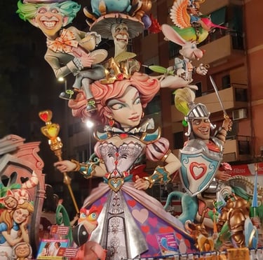 Una falla de una calle de Valencia
