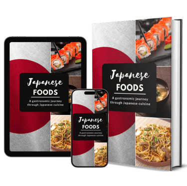 Cover of the eBook Japanese Foods - A gastronomic journey through Japanese cuisine