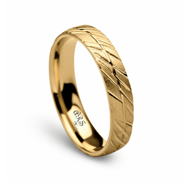 Alianza oro ARS Xoias modelo Huellas