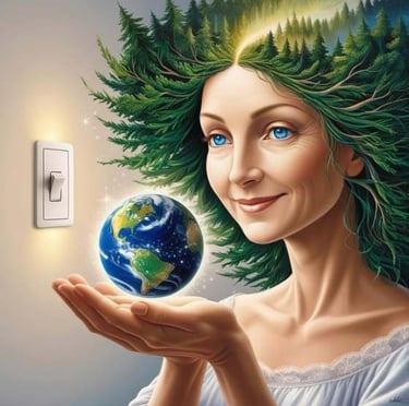 tắt điện và mẹ thiên nhiên nhận quà sinh nhật vào giờ trái đất