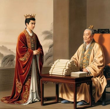 nhà vua bị thượng hoàng mắng vì phong chức nhiều
