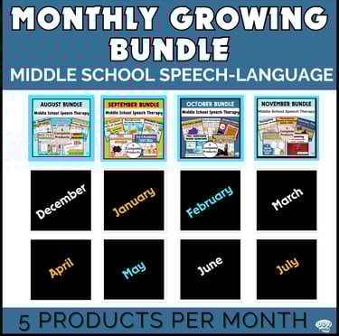 middle school speech language activities