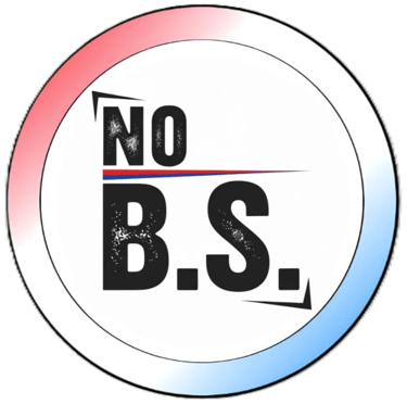 American Travel Fun No B.S. guarantee seal with red, white, and blue border.