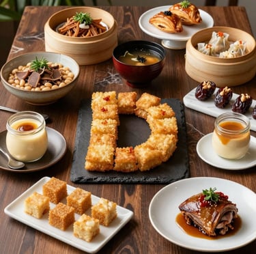 Pratos letra D: dobradinha feijão branco dashi dadinhos tapioca doce leite castanha Pará culinária