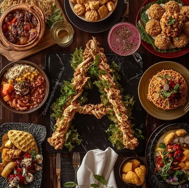 Pratos Letra A culinária: açaí acarajé arroz carreteiro almôndegas arroz doce abacaxi aipim mesa elegante clara receitas