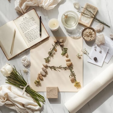 Ritos A: autoconhecimento acender velas água purificadora aromaterapia aquietar mente chakras arte altar meditação ritual