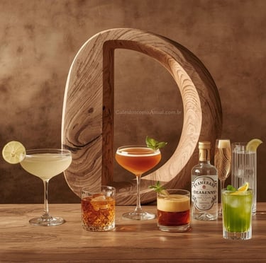 Bebidas D: daiquiri drambuie dry martini disaronno detox dooleys dom perignon destilado drinks quentes bar rústico natural