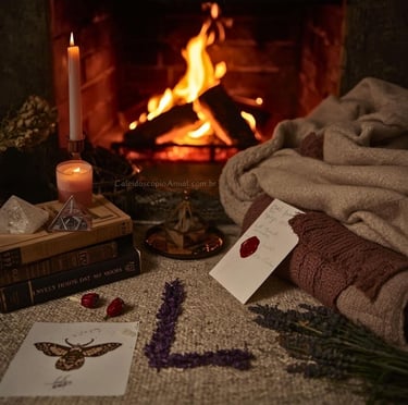 Ritos L: leitura sagrada limpeza energética ritual lua guia lavanda libertação escrita lunação lei atração ritual simbólico