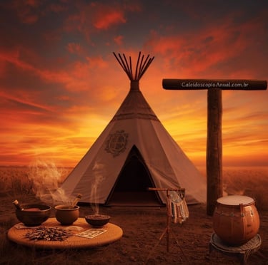 Ritos T: tribo oca tarot tisanas tabaco sagrado talismã tambor xamânico terra shadow work trance ritual simbólico