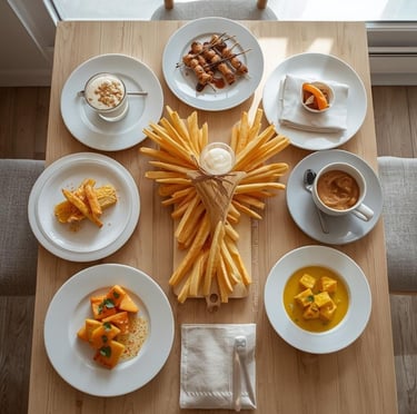 Pratos Letra Y culinária: yucca yakitori yogurt yemas yufka yuzu inhame curry amarelo mesa elegante receitas internacional