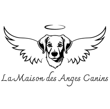 Logo de La Maison des Anges Canins, Entreprise d'élevage de chiots en santé au Québbec