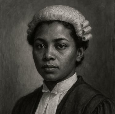 Stella Thomas 1st African called to the  Bar in Britain