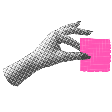 Picto main halftone