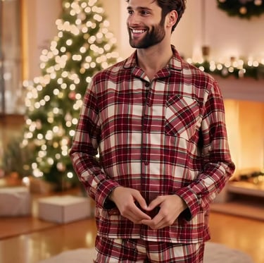 Pyjama Noël homme flanelle