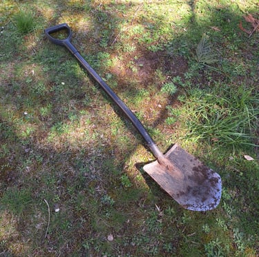 the showel we used for digging