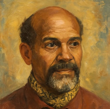 Image of Ronald Moody the sculptor.