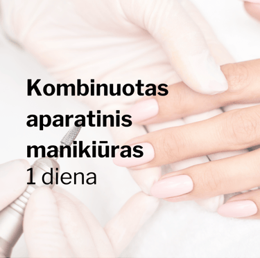 Kombinuotas aparatinis manikiūras