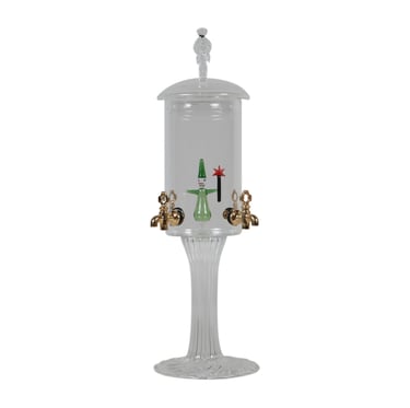 Fontaine à absinthe Guilloud 4 robinets laiton, figurine fée