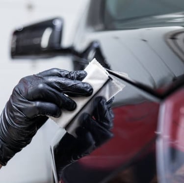 Applying ceramic coating on car paint
