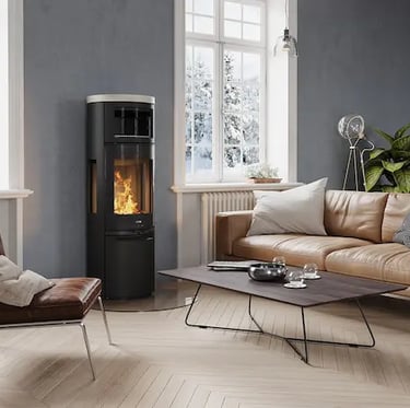 poêle à bois scandinave