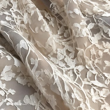 Etched-out fabric