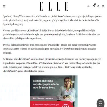 Pranešimo spaudai pavyzdys