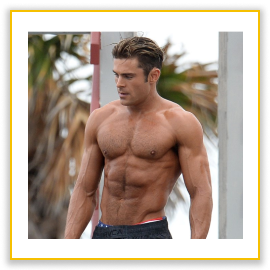 zac efron sylwetka